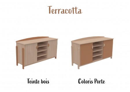 Meuble bas 2 portes et étagères K'briol 